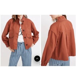 Madewell NWOT Bayview Balloon Sleeve Jacket Weathered Brick Size XS